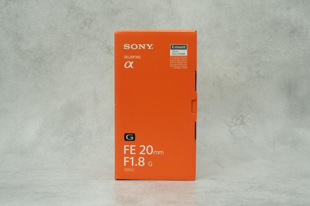【美品】SONY FE 20mm F1.8 Gレンズ SEL20F18G