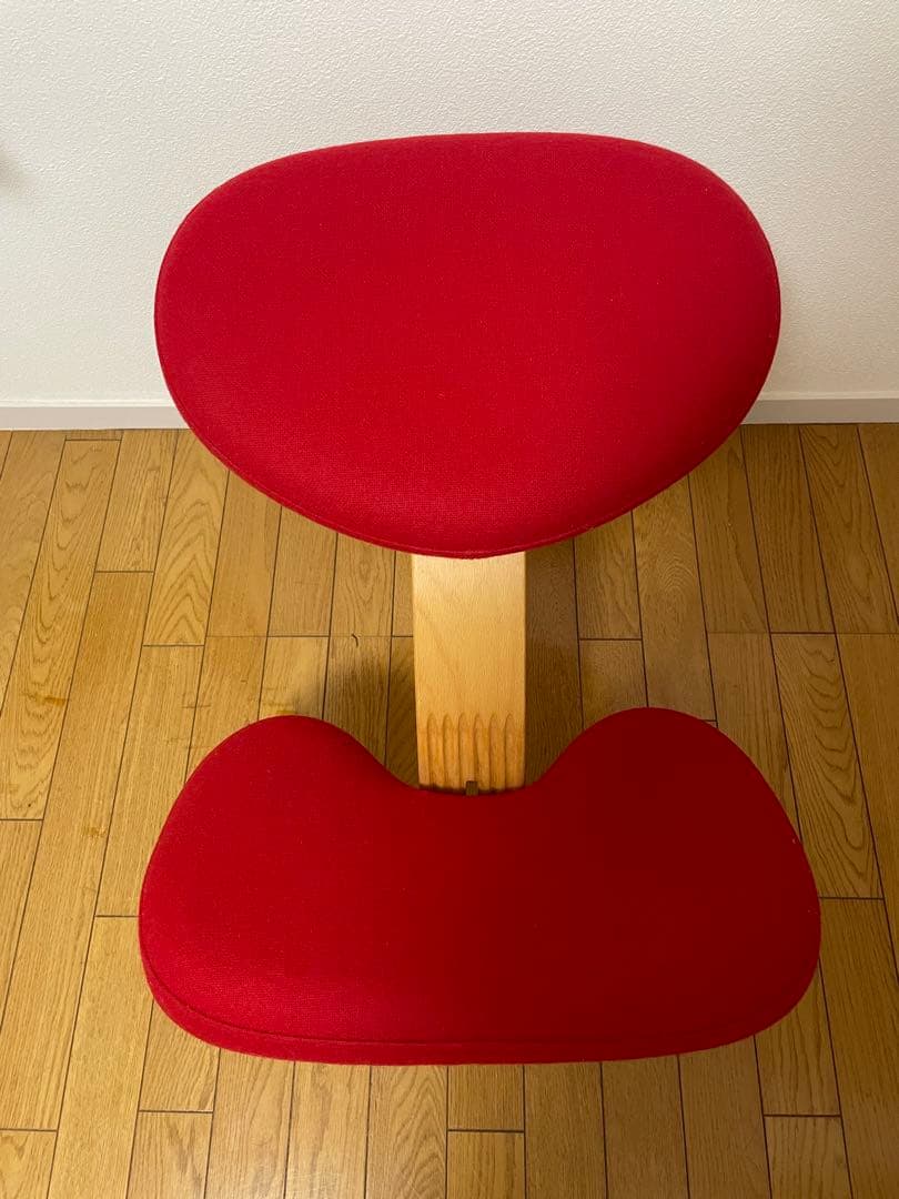 バランスラボ バランスチェア バランスイージー レッド 中古品