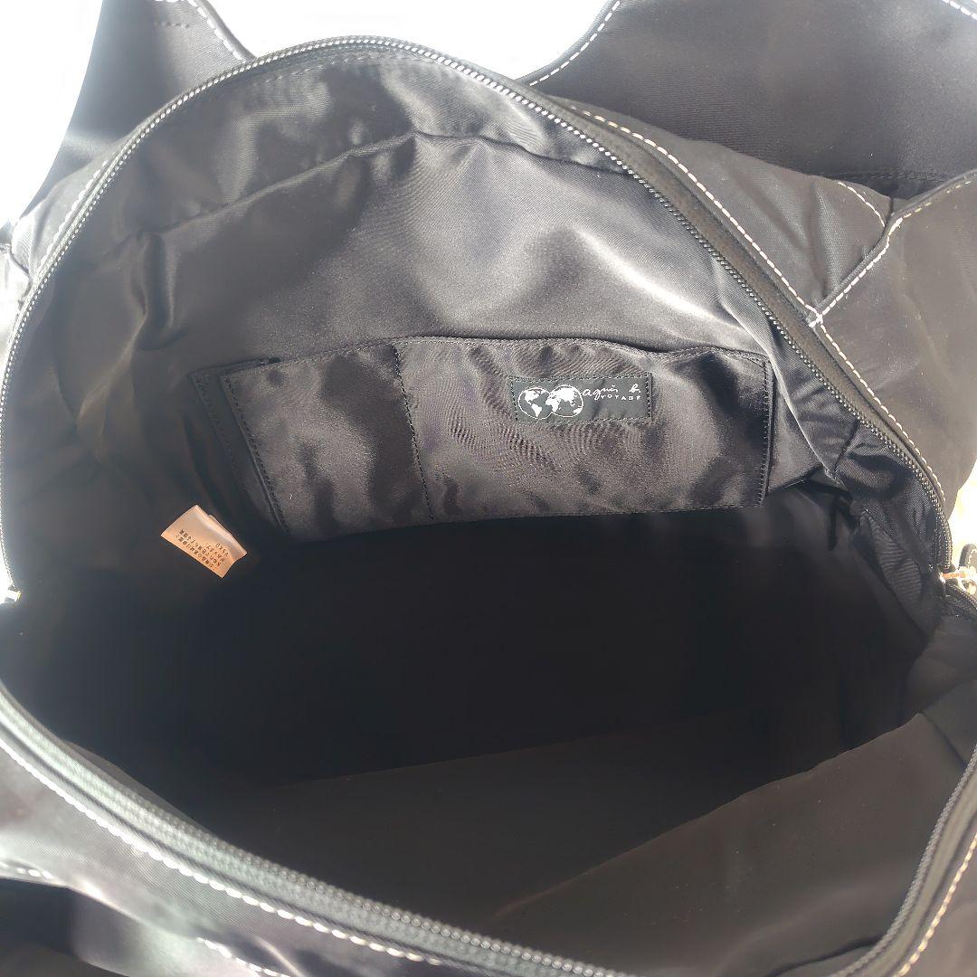 美品　アニエスベー　ハンドバッグ　大きめ　A4収納可　ナイロンバッグ