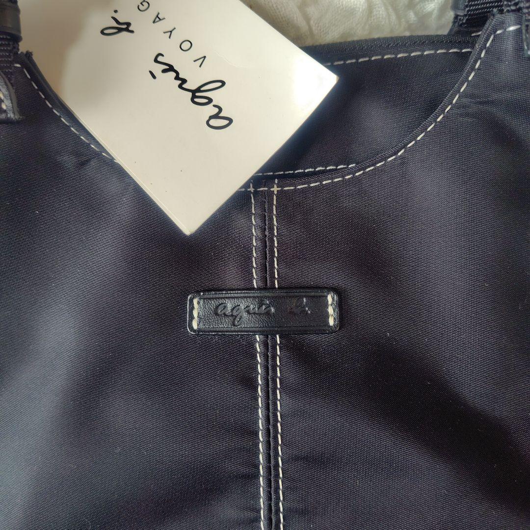 美品　アニエスベー　ハンドバッグ　大きめ　A4収納可　ナイロンバッグ