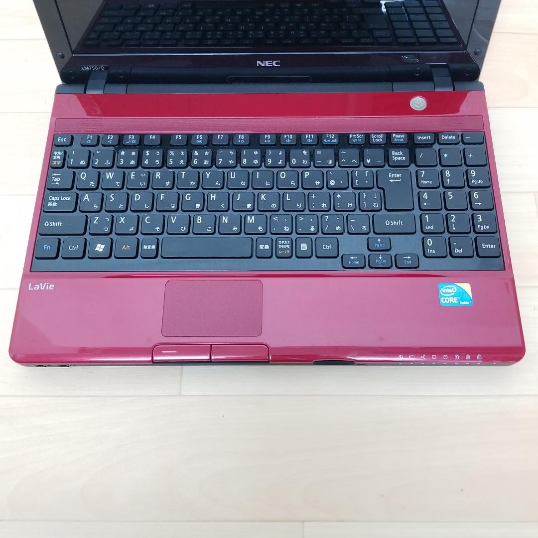 ジャンク品 NEC i7 ノートPC PC-LM750DS6R（E2150）