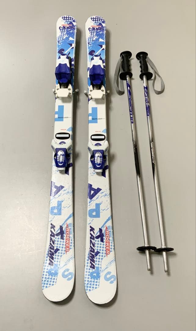 KAZAMA ジュニアスキーセット　板106cm／ブーツ21cm