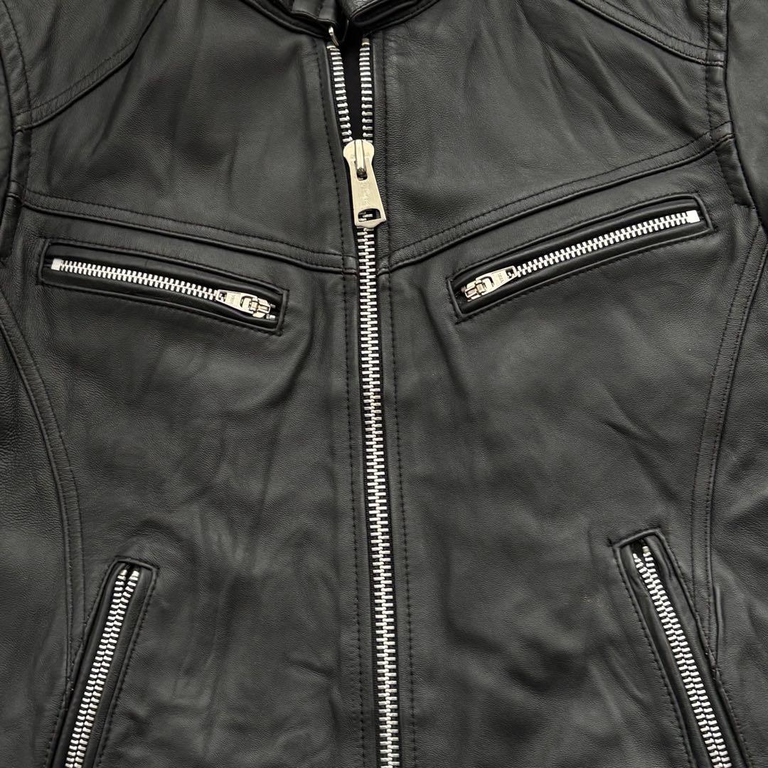 【mさま専用】JACKROSE 羊革 レザージャケット シングルライダース