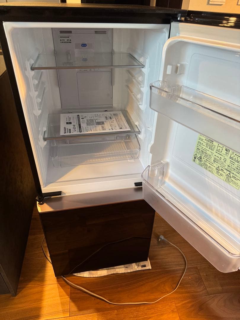 【SHARP】SJ-GD14E ブラック冷蔵庫