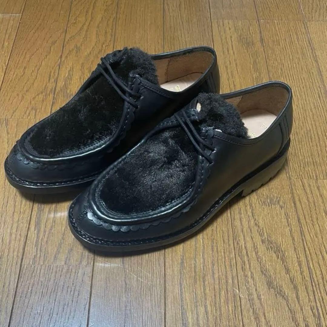 Milton Keynes ミルトンキーンズ ファーメレザーチロリアンシューズ