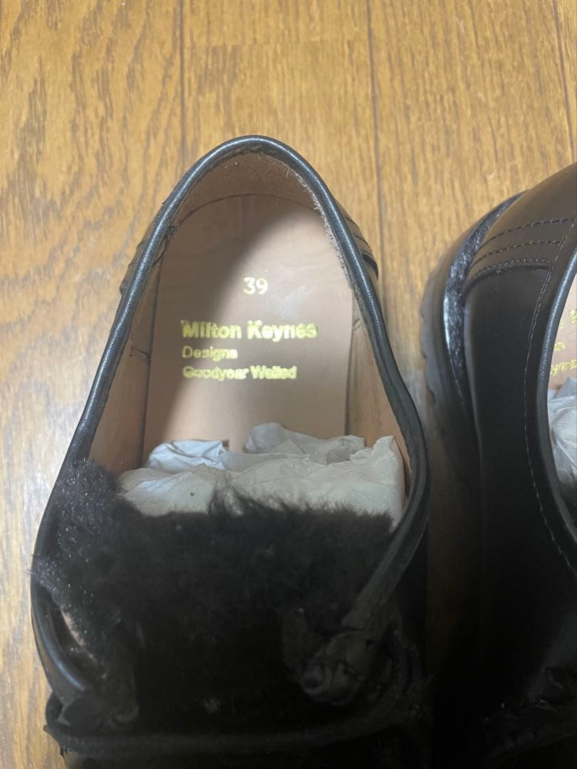 Milton Keynes ミルトンキーンズ ファーメレザーチロリアンシューズ