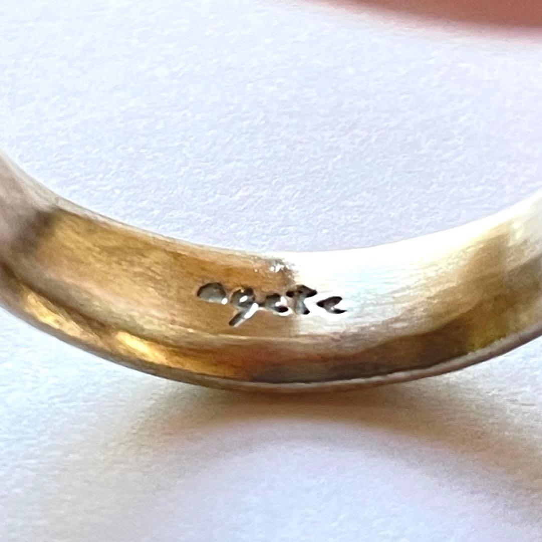 『Agete』シルバーリング19号This Be Your Lucky Star