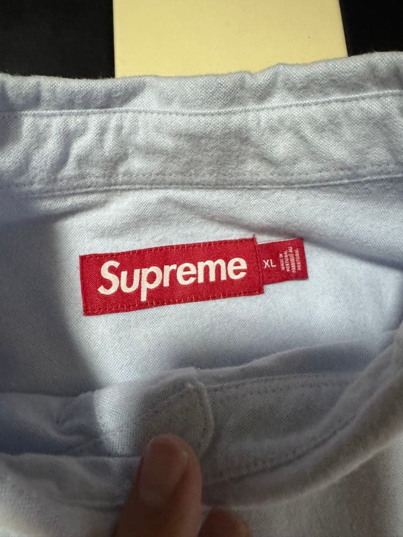 Supreme オックスフォードシャツ ライトブルー