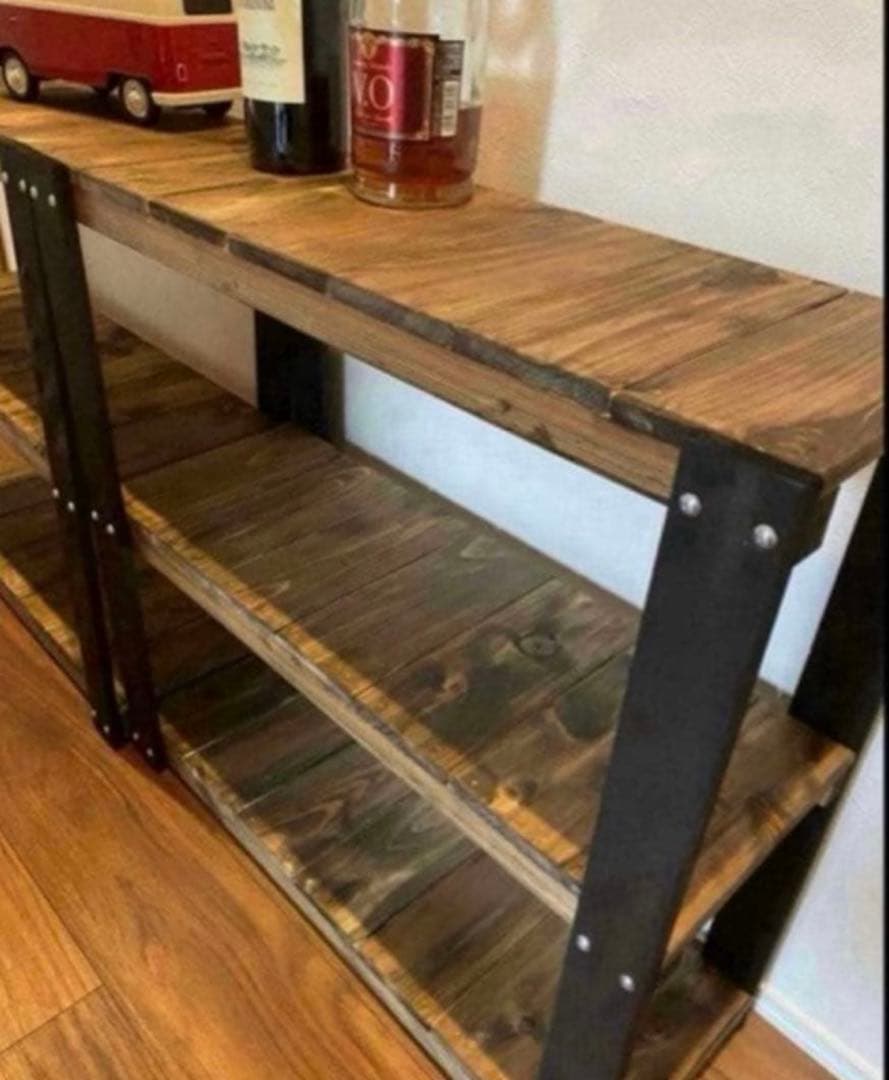 アイアン風3段ラック　ブルックリン