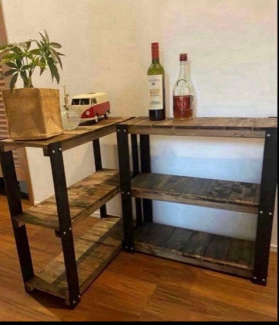 アイアン風3段ラック　ブルックリン