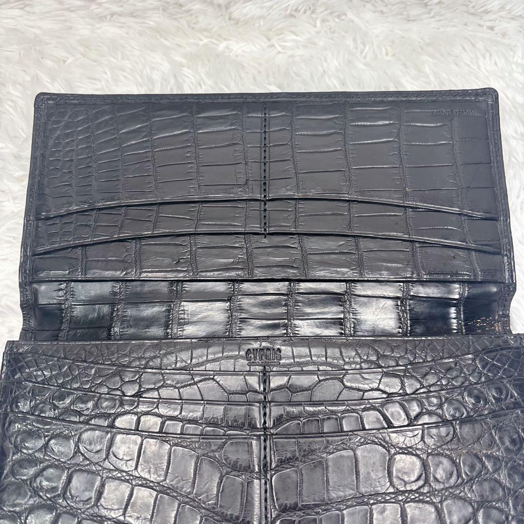 キプリス クロコダイル 本革 長財布 エキゾチックレザー 高級