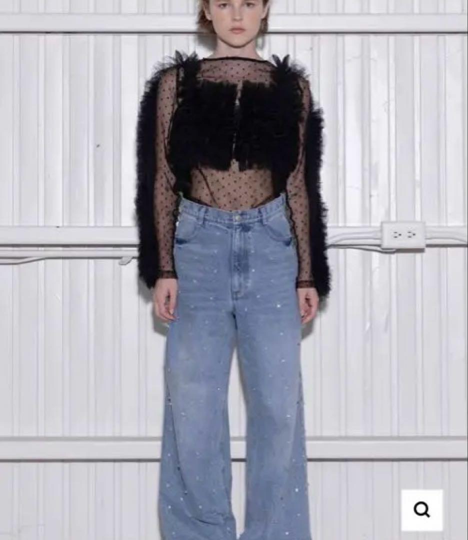 【mgmg】 bibiy ビビィJEWEL DENIM ビジュー　デニム