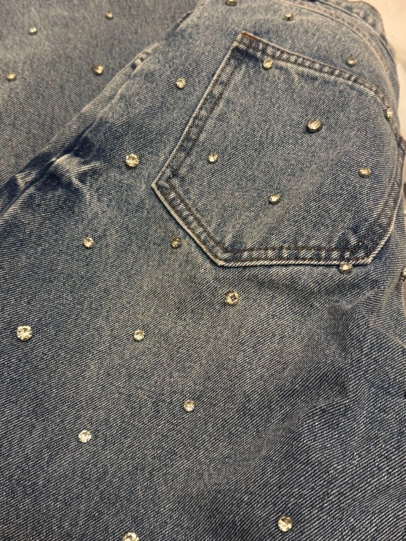 【mgmg】 bibiy ビビィJEWEL DENIM ビジュー　デニム