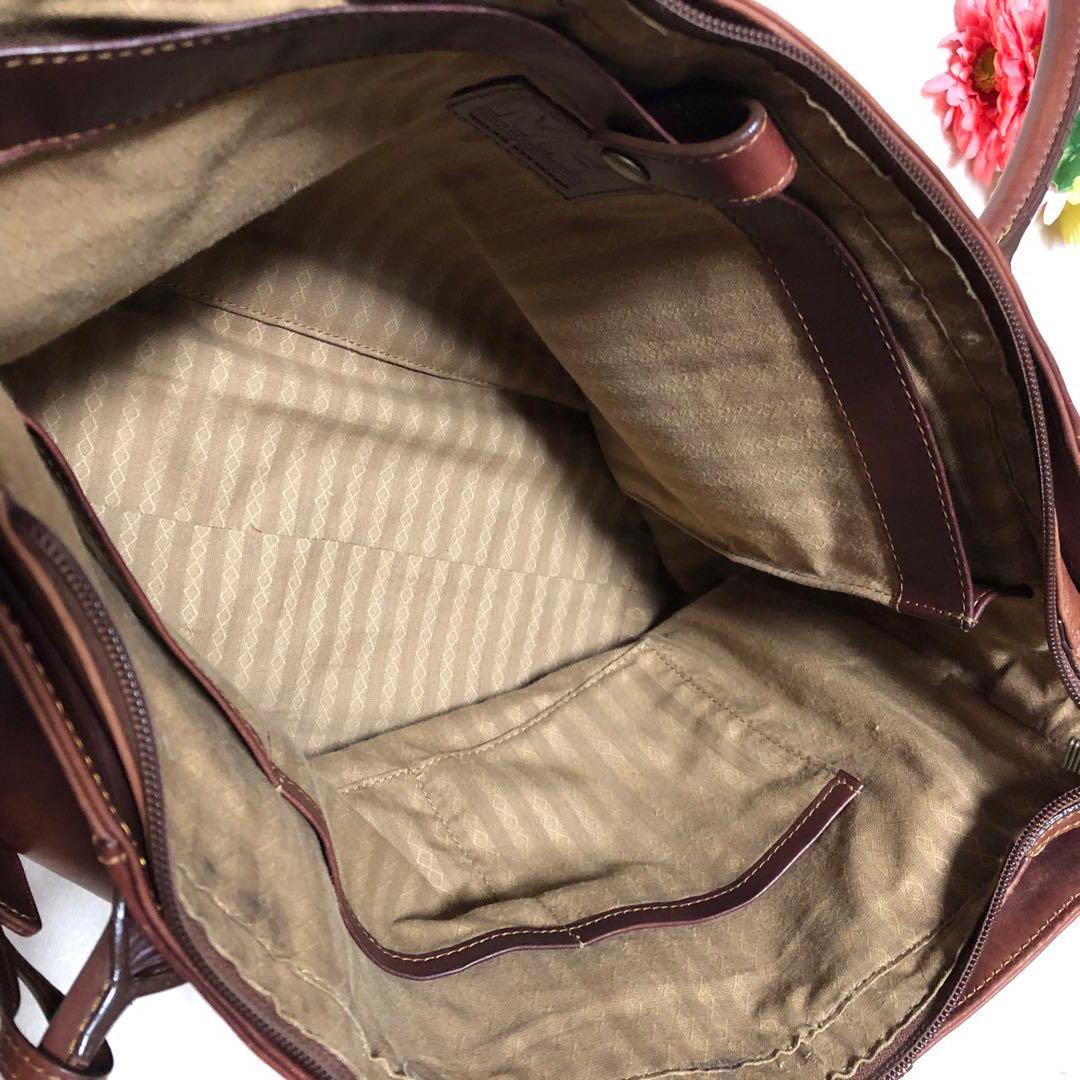 ★Tak Su★マザーハウス　トートバッグ　アンティーク　レザー　A4