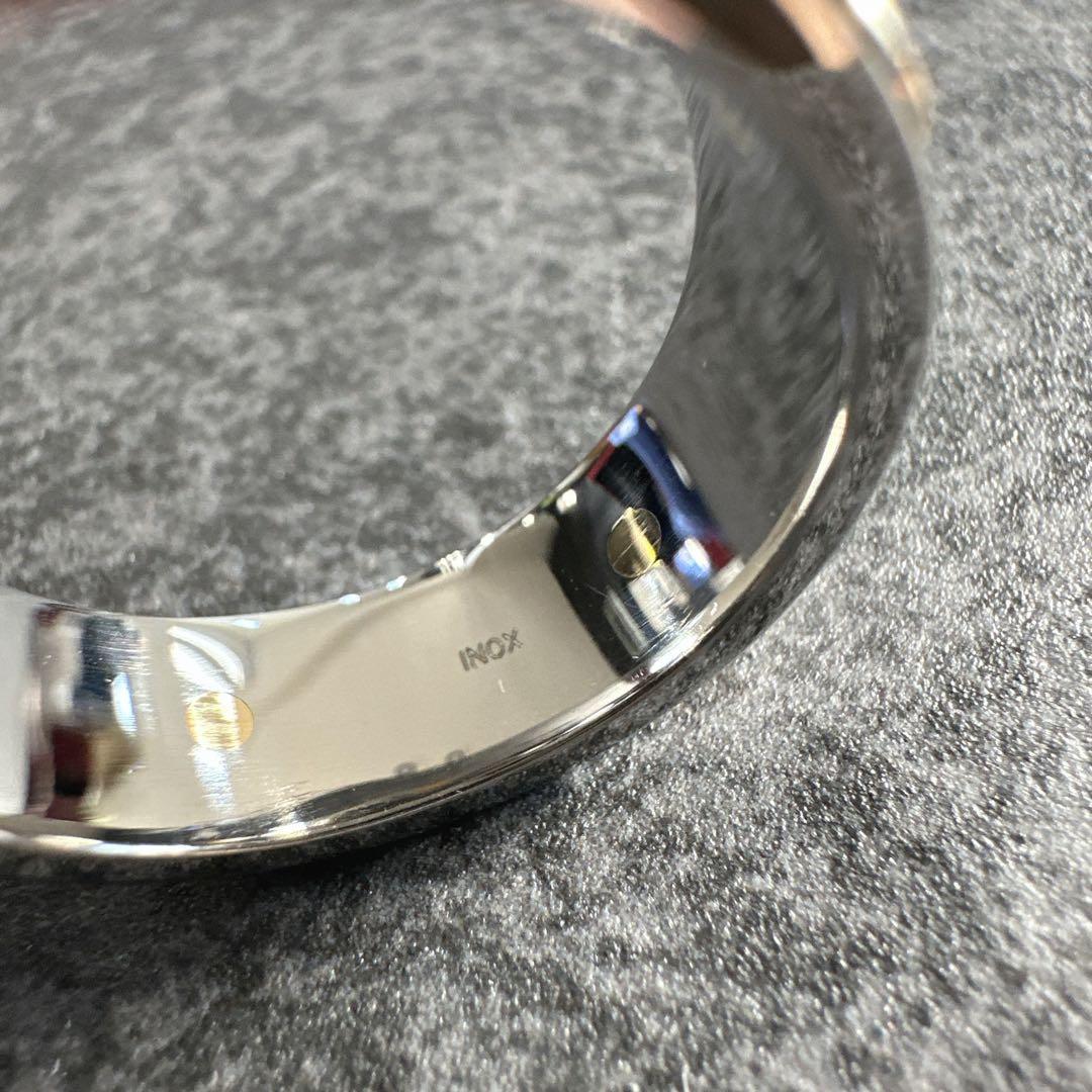 GUCCI ロゴ入りリング シルバー/ゴールド