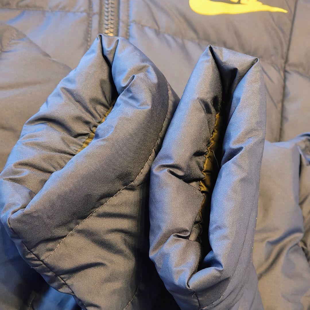 美品 NIKE ナイキ ロングダウンフィルコート ベンチコート XL ネイビー