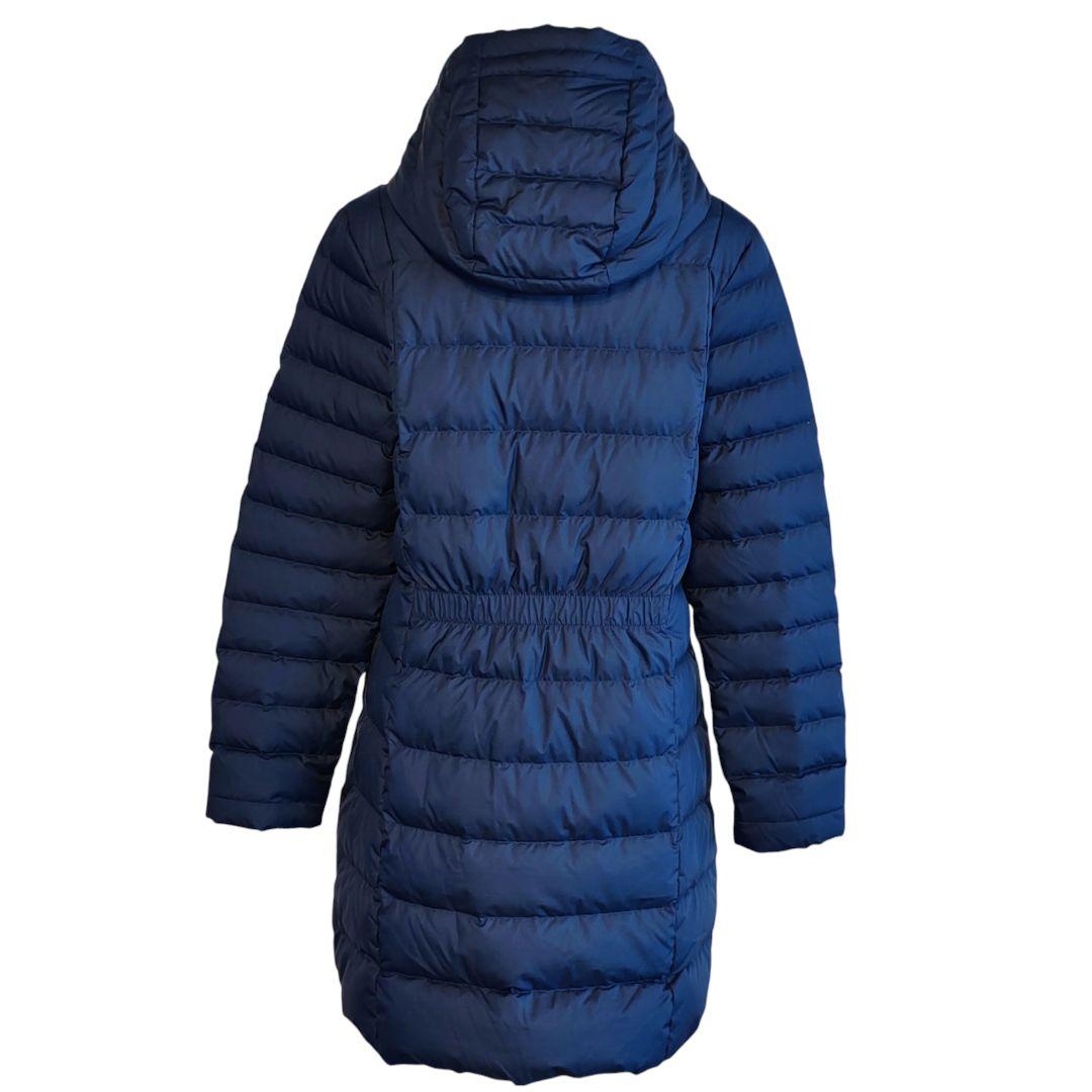 美品 NIKE ナイキ ロングダウンフィルコート ベンチコート XL ネイビー