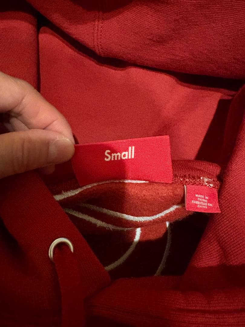 Supreme Satin Applique Hooded Sweat Sサイズ