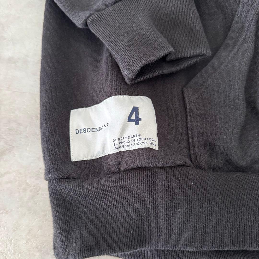 DESCENDANT パーカー ブラック　24AW