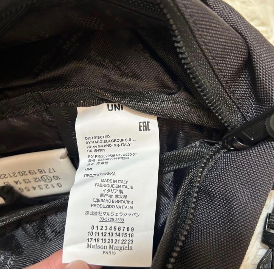 ✨ Maison Margiela ボディバッグ　ウエストポーチ　ブラック