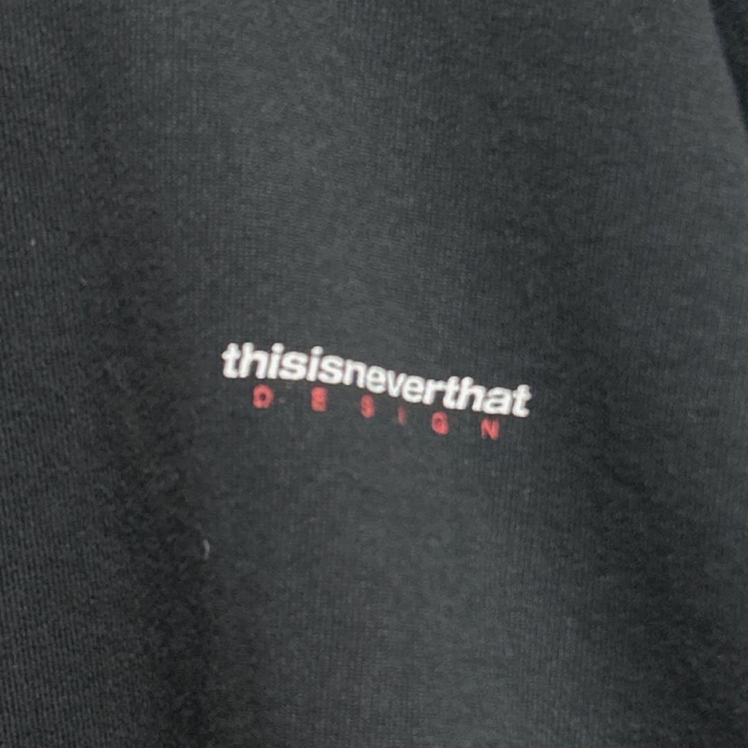 《美品》thisisneverthat☆プルオーバーパーカー 黒 XL