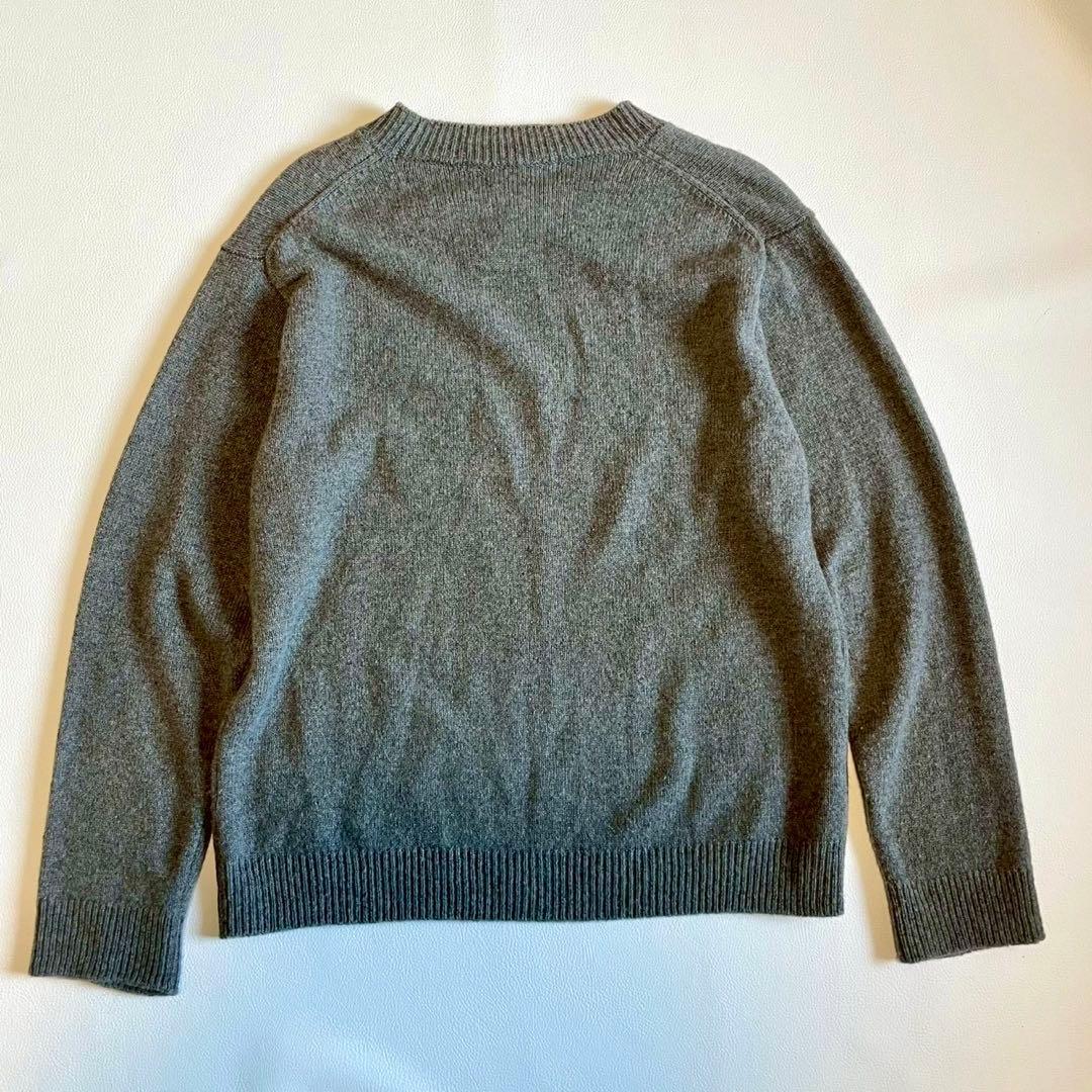 美品【evam eva】ニット セーター クルーネック ウール セーブル M