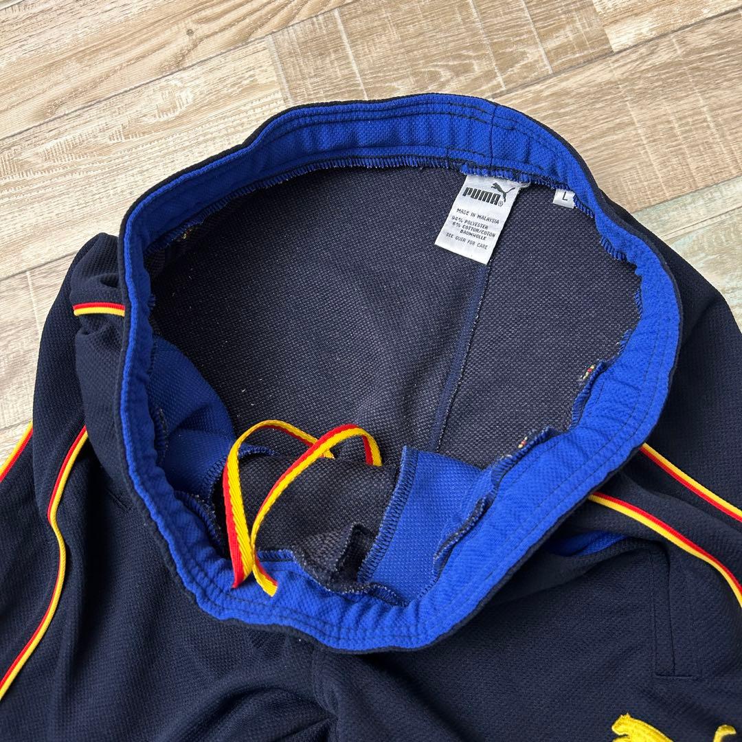 PUMA プーマ ジャージ セットアップ トラックジャケット レトロ L 紺