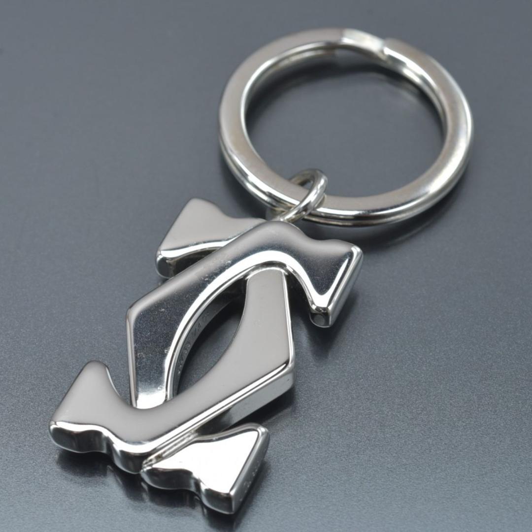 美品 カルティエ Cartier 2Cモチーフ キーリング 箱付 キーホルダー