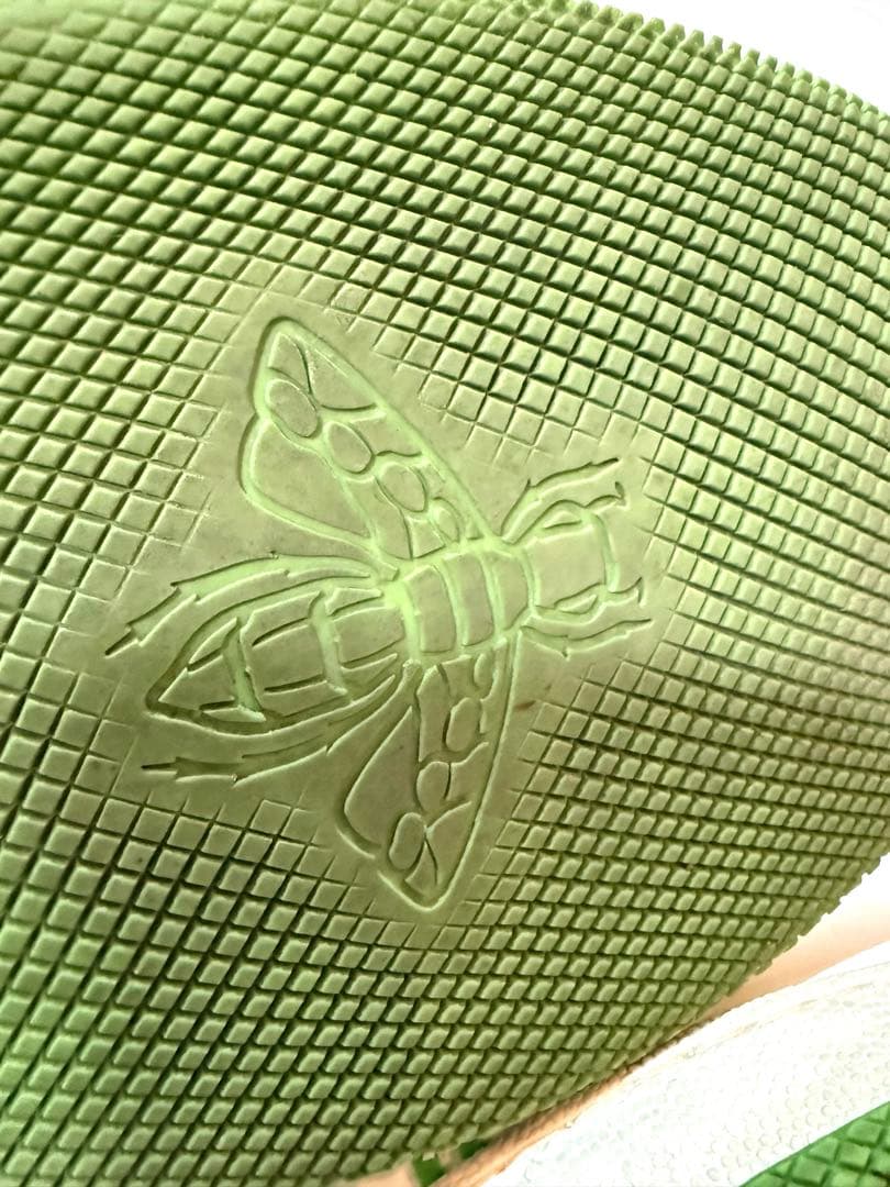 格安本物 GUCCI グッチ メンズ スニーカー 白グリーン