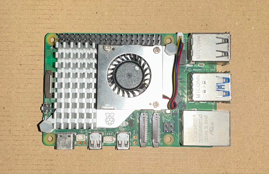 Raspberry Pi 5 8GB 純正アクティブクーラー付き