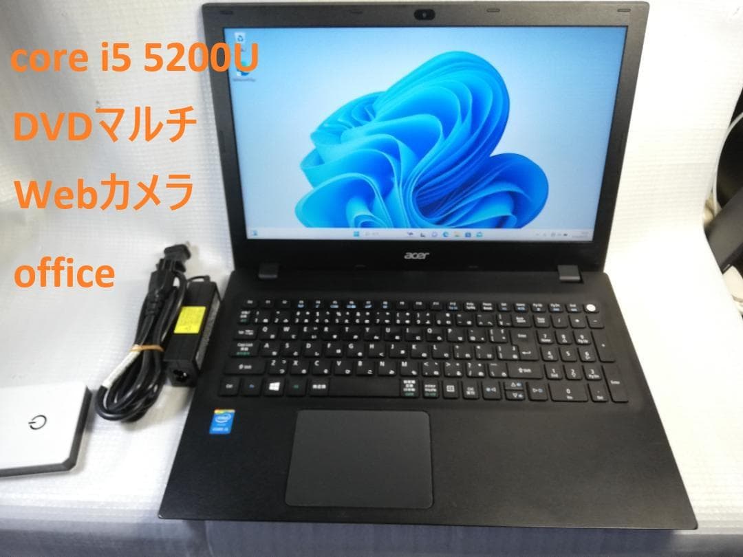 Windowsノート本体 acer TMP257M-N54D Windows11/office2016