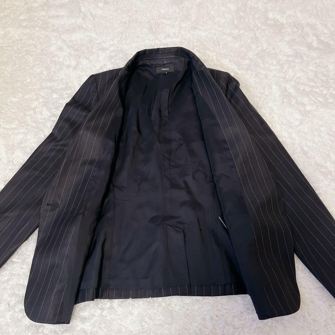 【現行タグ】セオリー ストライプ スーツ セットアップ パンツ レディース