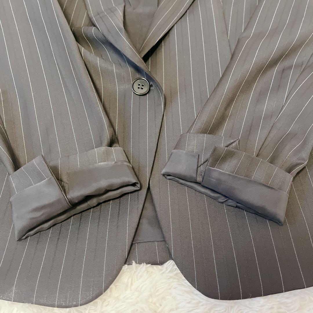 【現行タグ】セオリー ストライプ スーツ セットアップ パンツ レディース