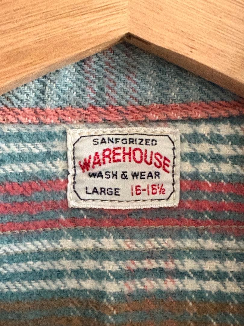 ジ*ジ様 WAREHOUSE ネルシャツ L cotton 100% 日本製