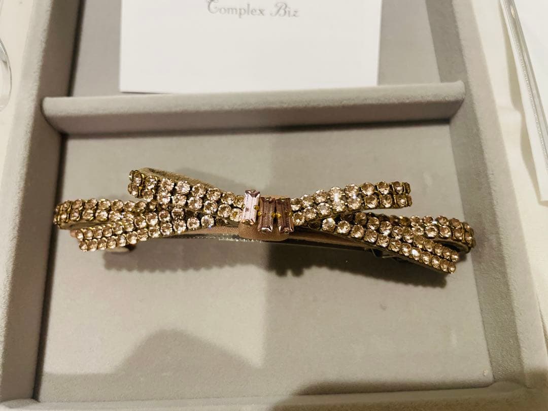 タイムセール！Complex Biz リボン型ヘアバレッタ　ピンク