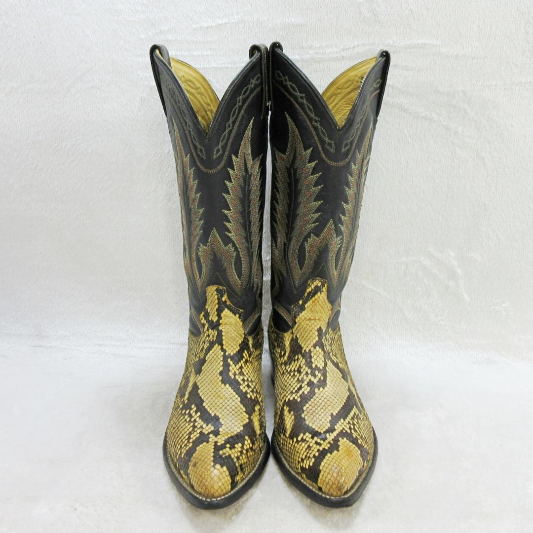 ✨美品✨トニーラマ ウエスタンブーツ パイソン ロングブーツ US7.5