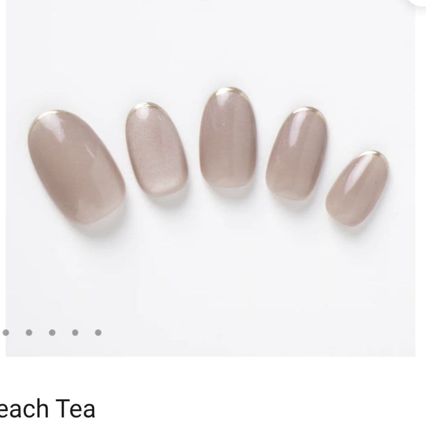 evernail エバーネイル チップ Peach Tea ラウンドショート