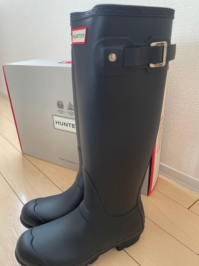 ⭐︎値下げ中【新品未使用】HUNTER ブラック 長靴　レインブーツ