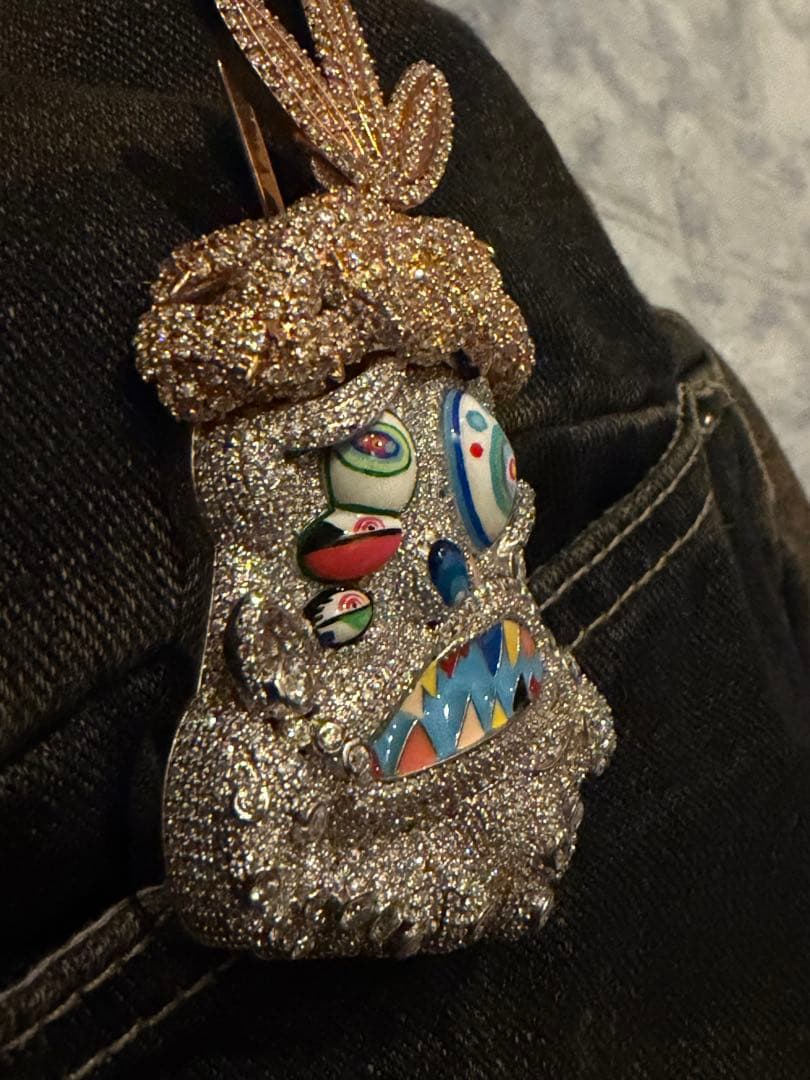 Travis scott 着用 UTOPIA ジーザス ネックレス Iced