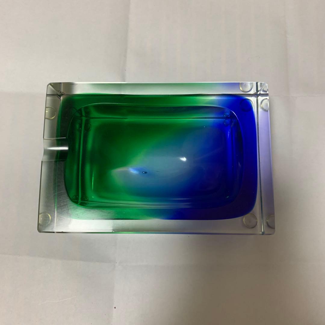 イタリア ヴィンテージ ムラーノ ガラス ベネチアングラス灰皿　アッシュトレイ