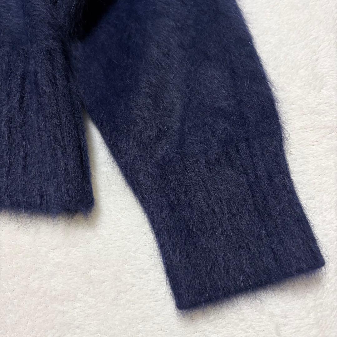 BEATRICE ベアトリス フォックスカシミヤニット Ｖネック ネイビー M