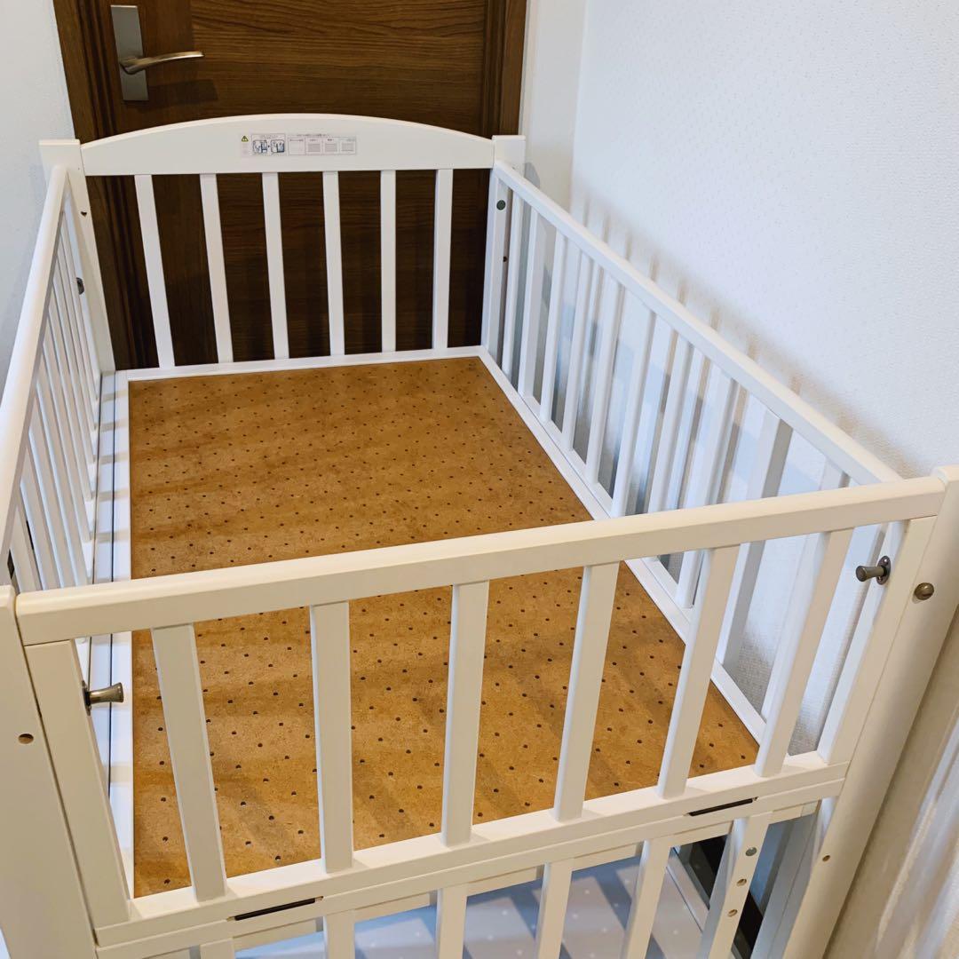 【♡送料無料♡】ヤマサキ ベビーベッド ツーオープンベッド✨