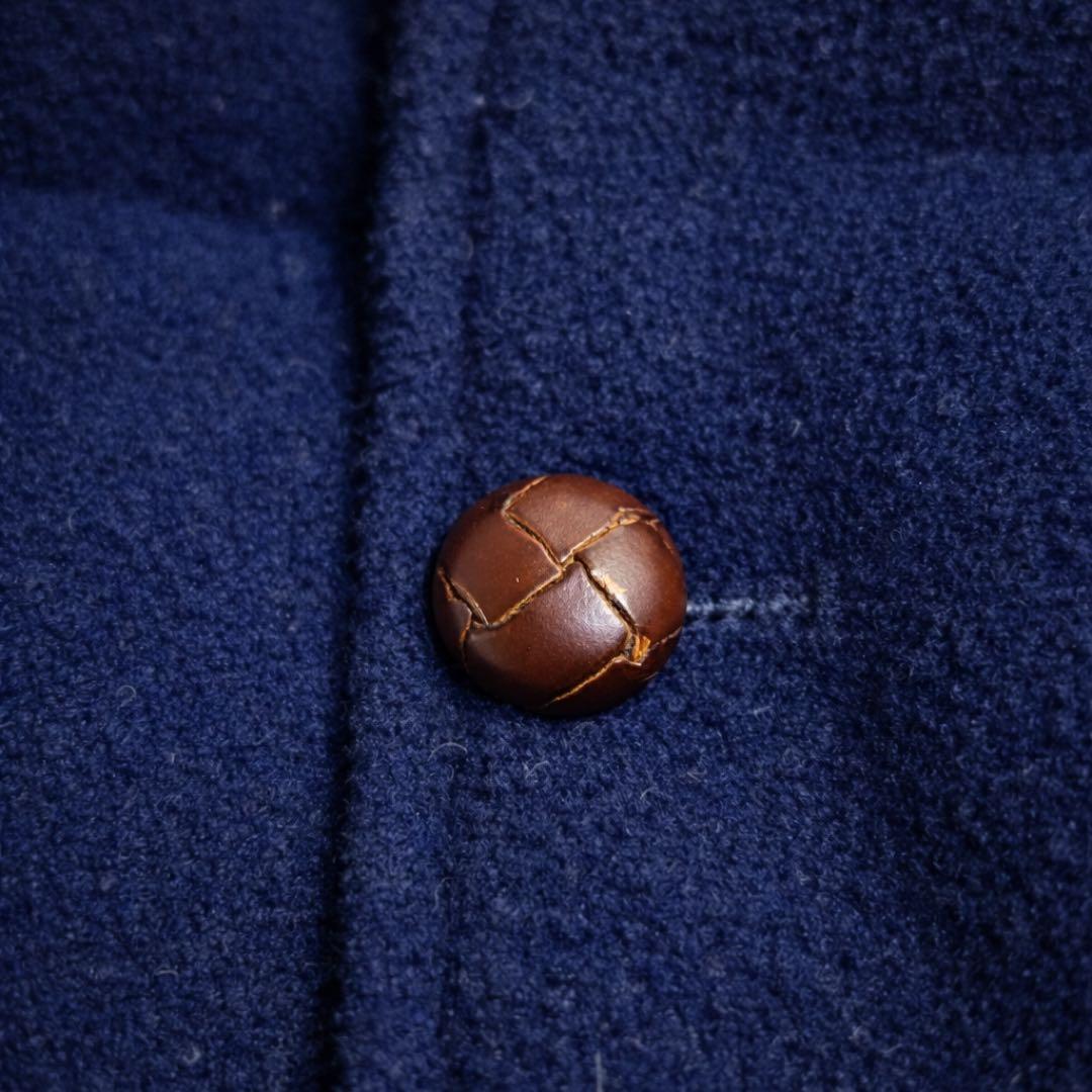 danton BEAMS別注 40サイズ ウールモッサ ネイビー フード ダウン