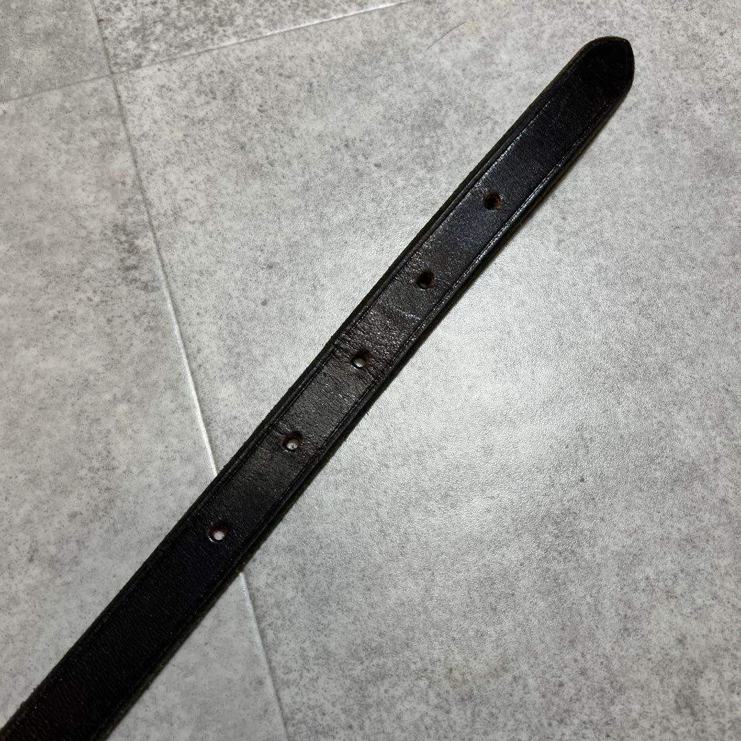 ブレディーレザーベルト希少ダークブラウン細身30ENGLAND