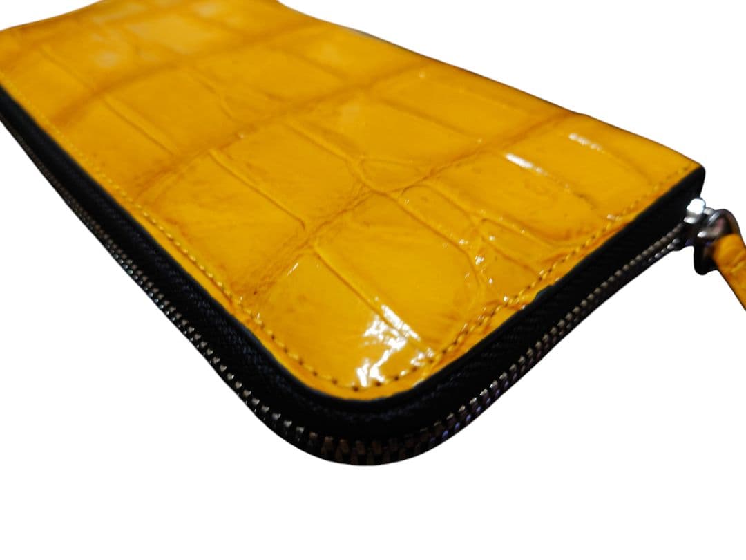 イエロー クロコダイル 長財布