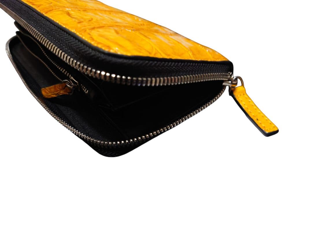 イエロー クロコダイル 長財布