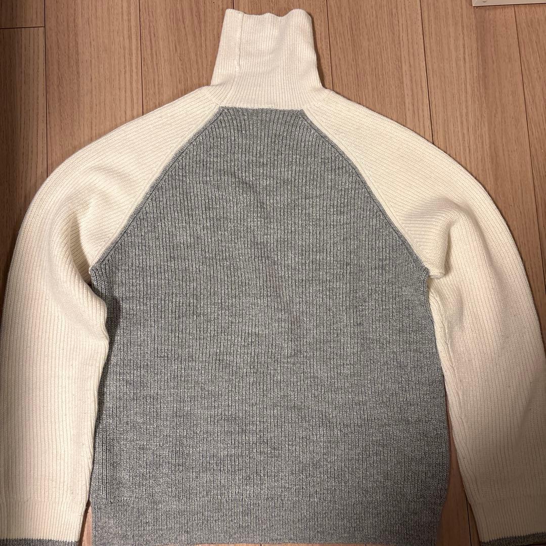 DESCENTE リブ編みハイネックセーター　デサントゴルフ