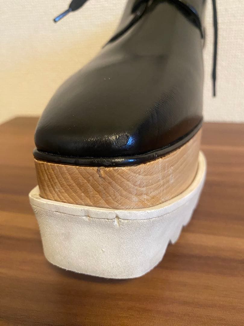 ステラ マッカートニー　エリスプラットフォームレースアップシューズ37 1/2