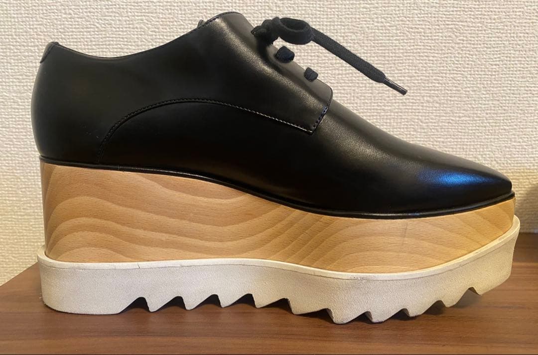 ステラ マッカートニー　エリスプラットフォームレースアップシューズ37 1/2
