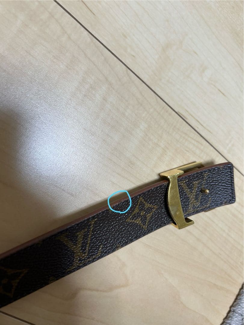 LOUIS VUITTON グレージュ　リバーシブル　ベルト